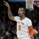 New York Knick J.R. Smith celebrates a three-pointer against the Cleveland Cavaliers during an NBA game March 23, 2014, at Madison Square Garden in New York City.
DON EMMERT/AFP/Getty Images